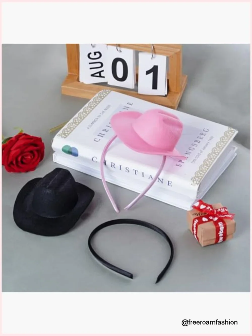 Set of 2 Cowboy Mini Hat Headbands for Party Costumes